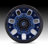 Fuel Traction D827 Matte Dark Blue Custom Truck Wheels 3